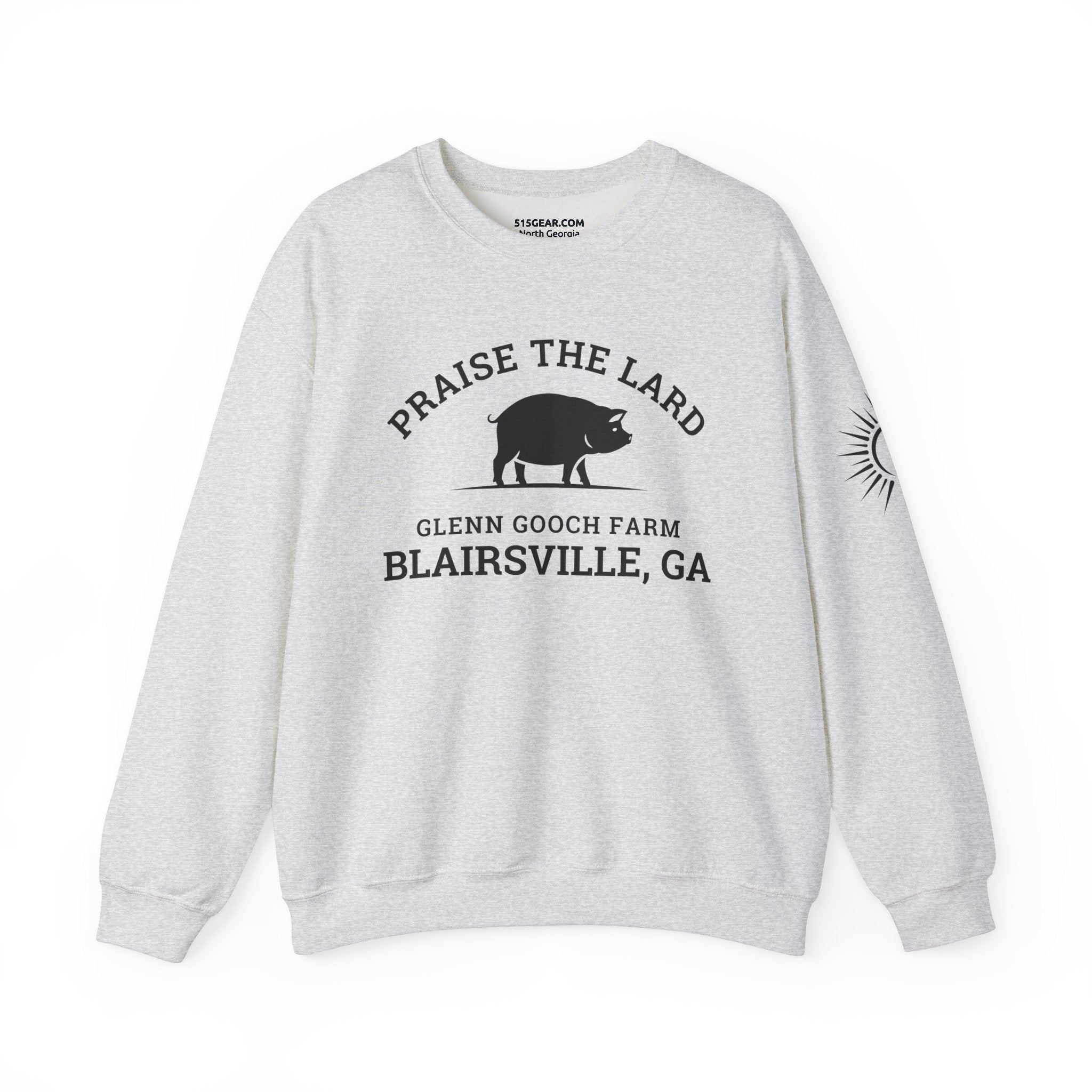 Blairsville, Praise the Lard, Glenn Gooch Farm - Heavy Blend™ Crewneck Sweatshirt