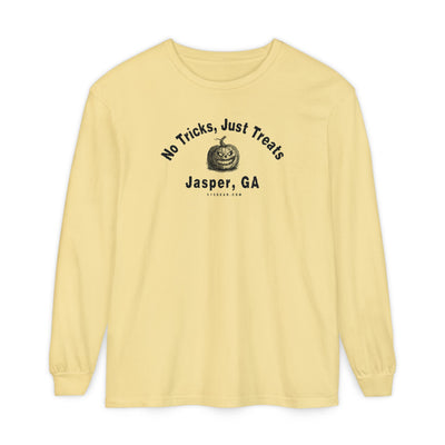 "No Tricks, Just Treats" Jasper, GA Halloween Long Sleeve T-Shirt
