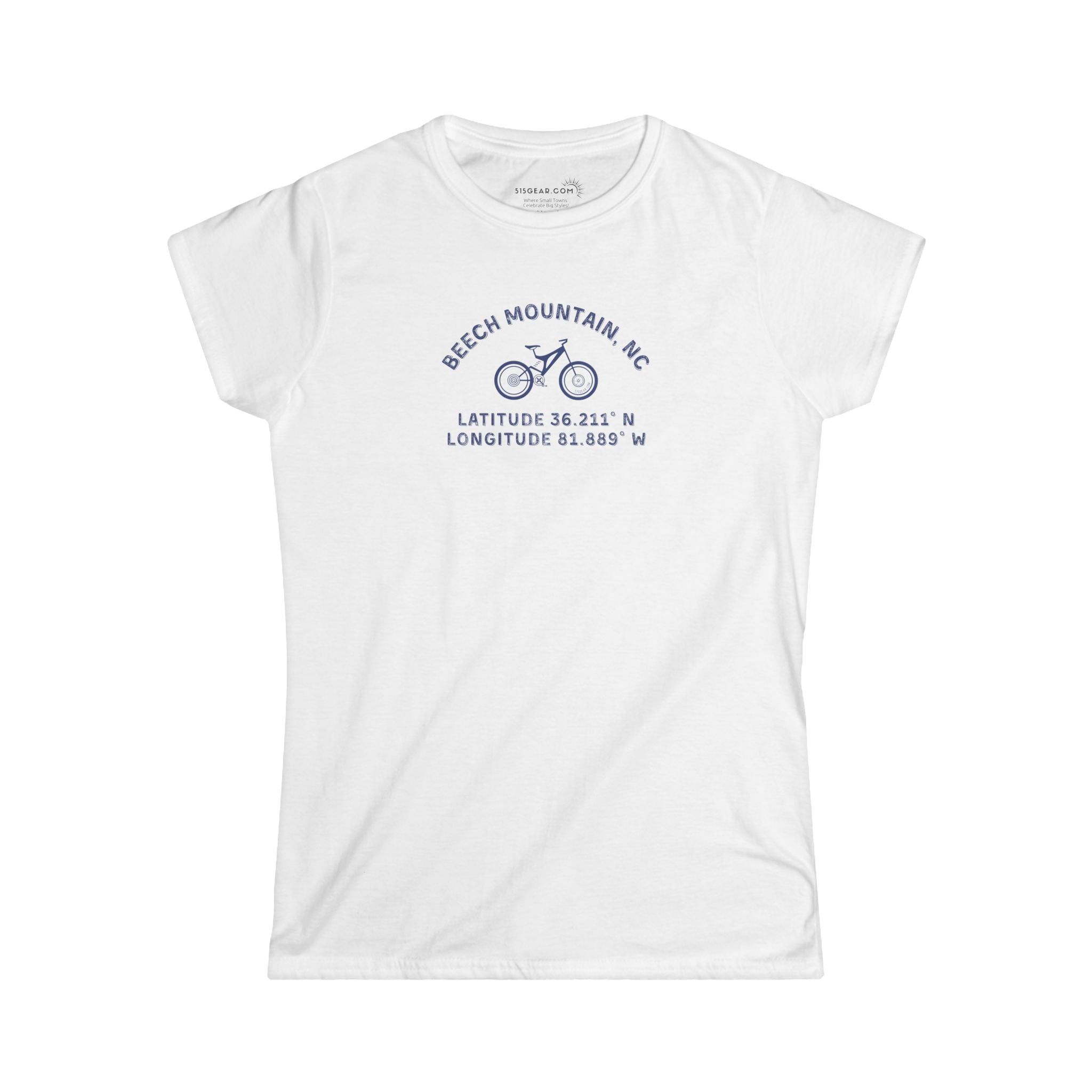 Lift, Mountain Bike, Repeat – Women’s Beech Mountain NC Women's Softstyle Tee
