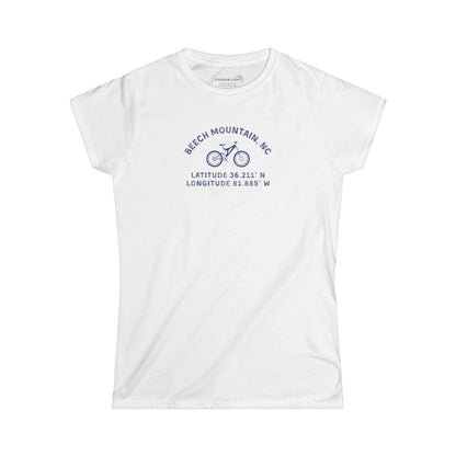 Lift, Mountain Bike, Repeat – Women’s Beech Mountain NC Women's Softstyle Tee