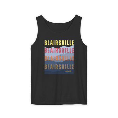 unisex tank-top, mountains graphic, by 515 Gear | Blairsville GA | cotton tank perfect for casual hikes and workouts