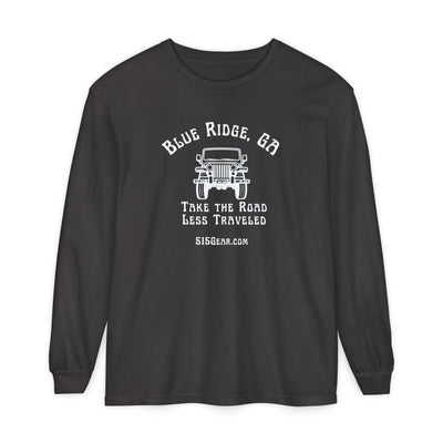 Unisex Adult Long Sleeve T-shirt, Jeep Design by 515Gear.com | Blue Ridge, GA | Take the Road Less Traveled!