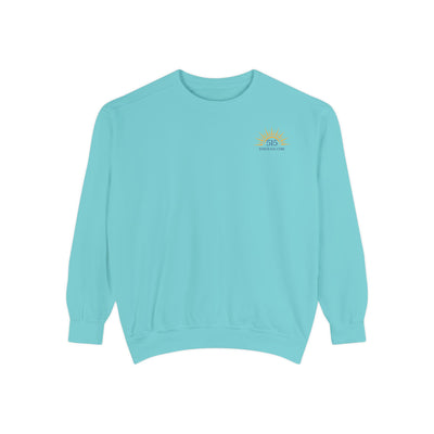Adult Sweatshirt, Adventure Awaits Graphic, by 515Gear.com | Blue Ridge, GA | 30513