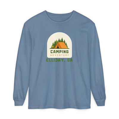 Unisex Adult Long Sleeve T-shirt, Camping Adventure Design, by 515Gear.com | Ellijay, GA |  Camping Hair, Don't Care!