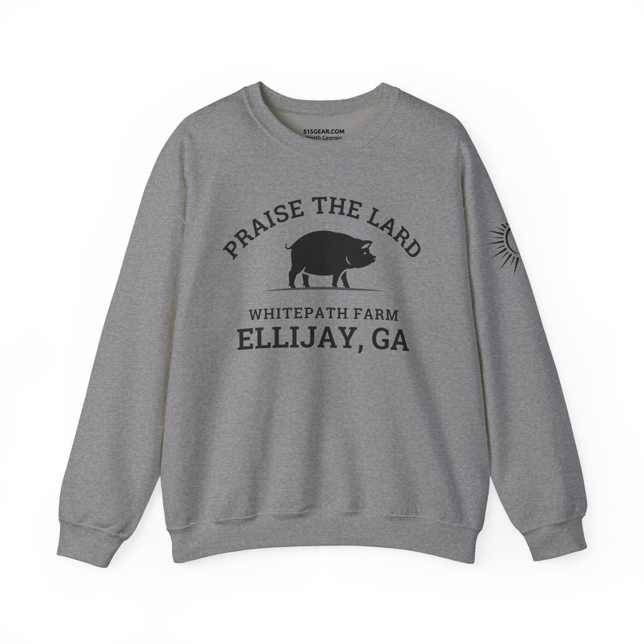 Ellijay, Praise the Lard, Whitepath Farm - Heavy Blend™ Crewneck Sweatshirt