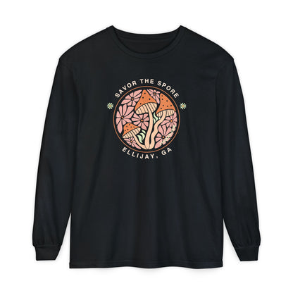 Savor the Spore – Ellijay, GA Unisex Long-Sleeve Tee
