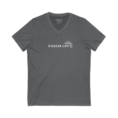 Women’s V-Neck T-shirt, Simple, understated design | by 515Gear.com | Celebrate your trip!