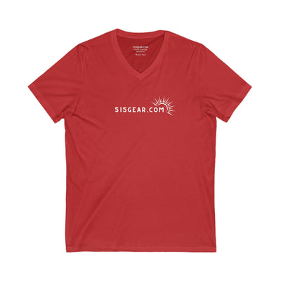 Women’s V-Neck T-shirt, Simple, understated design | by 515Gear.com | Celebrate your trip!
