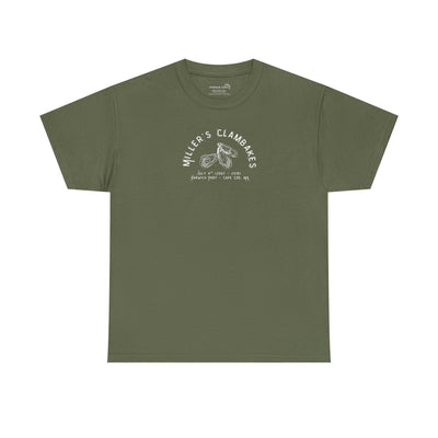 Miller’s Clambakes Cape Cod, MA Unisex Heavy Cotton Tee
