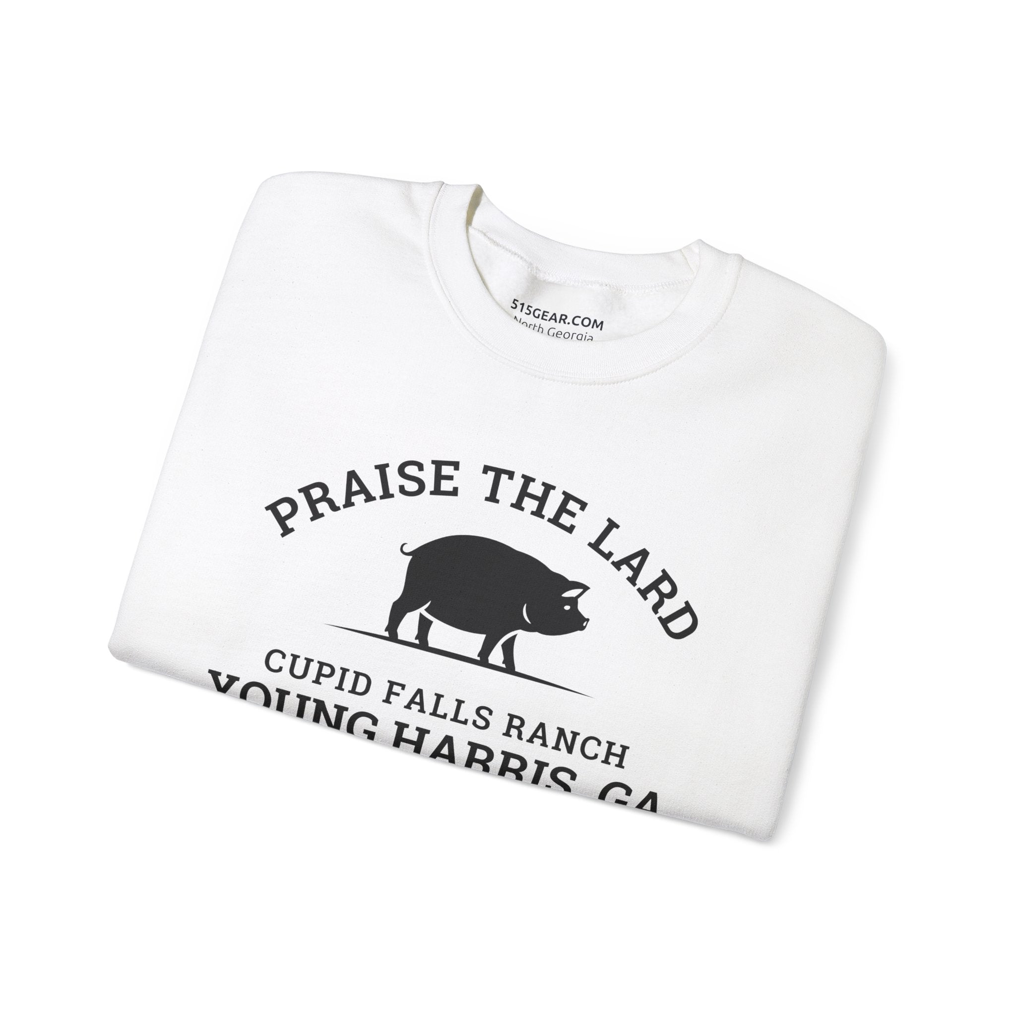 Young Harris, Praise the Lard, Cupid Falls Ranch - Heavy Blend™ Crewneck Sweatshirt