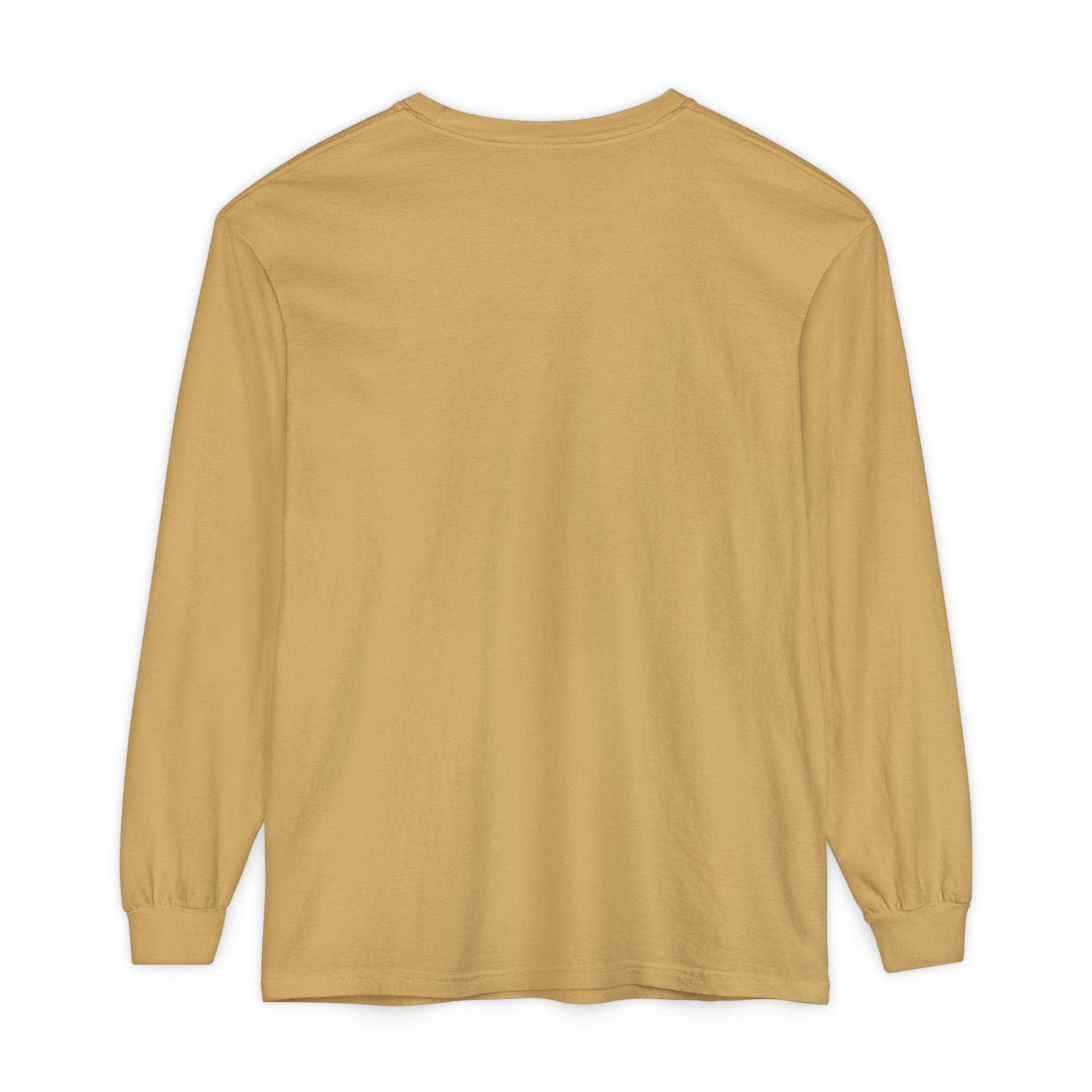 Beige long-sleeve shirt on a white background