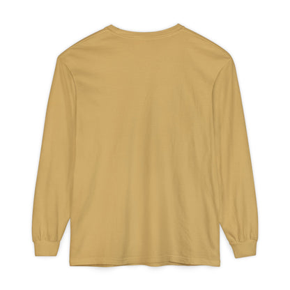 Beige long-sleeve shirt on a white background