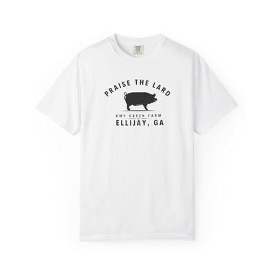 Praise the Lard, Amy Creek Farm, Ellijay - Comfort Colors Unisex Garment-Dyed T-shirt