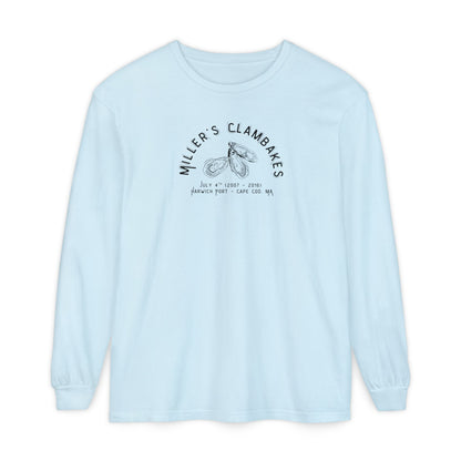 Oysters - Miller’s Clambakes Harwich Port MA Long-Sleeve T-Shirt (Comfort Colors®)