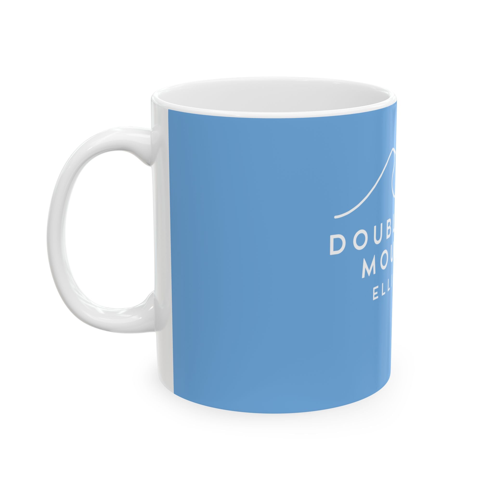 Double Knob Mountain Ceramic Mug, (11oz, 15oz)