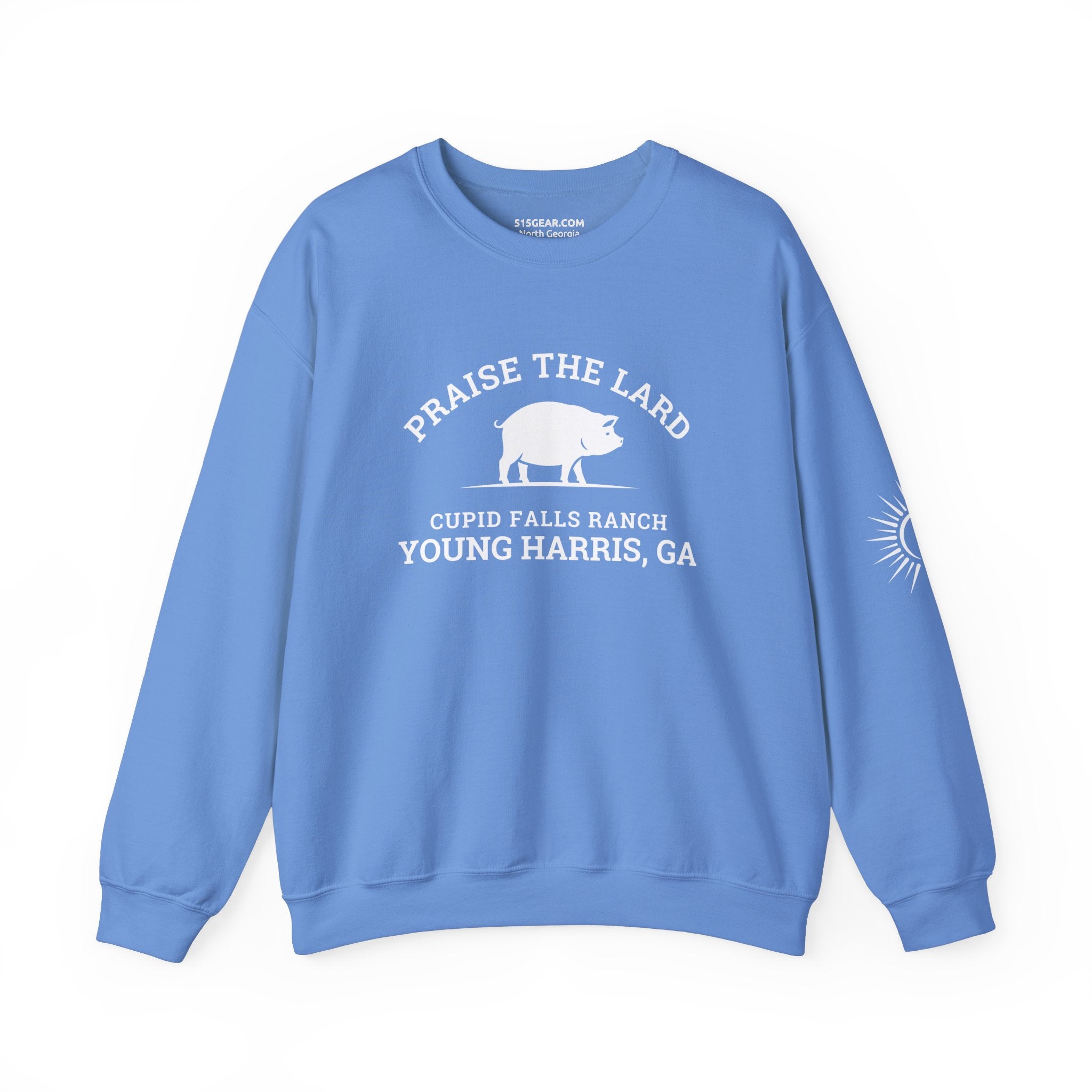 Sweatshirt, Praise the Lard Design, by 515Gear.com | Young Harris, GA | Cupid Falls