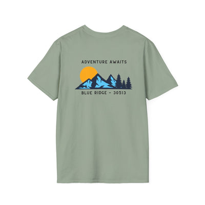 Adult T-shirt, Adventure Awaits Graphic, by 515Gear.com | Blue Ridge, GA | 30513