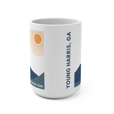 Mug, Mountain Sunrise Graphic by 515Gear.com | Young Harris, GA | Just a ray of Sunshine!