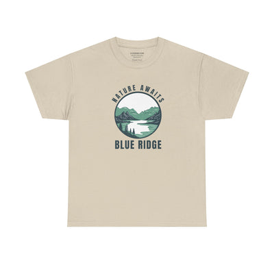 Unisex Adult T-shirt, Nature Awaits, by 515Gear.com | Blue Ridge, GA | North GA Beckons!
