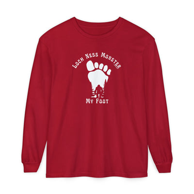 Loch Ness Monster My Foot - Bigfoot Long Sleeve T-Shirt