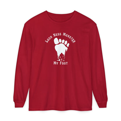 Loch Ness Monster My Foot - Bigfoot Long Sleeve T-Shirt