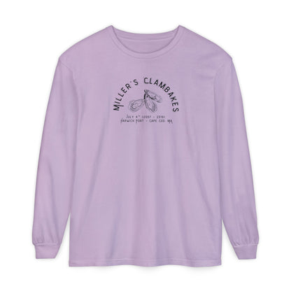 Oysters - Miller’s Clambakes Harwich Port MA Long-Sleeve T-Shirt (Comfort Colors®)
