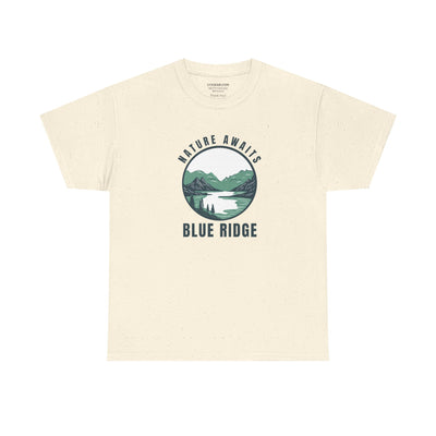 Unisex Adult T-shirt, Nature Awaits, by 515Gear.com | Blue Ridge, GA | North GA Beckons!