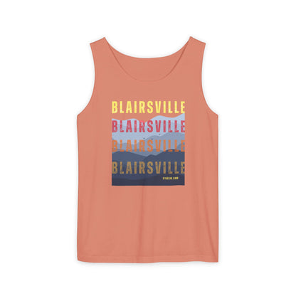 unisex tank-top, mountains graphic, by 515 Gear | Blairsville GA | cotton tank perfect for casual hikes and workouts