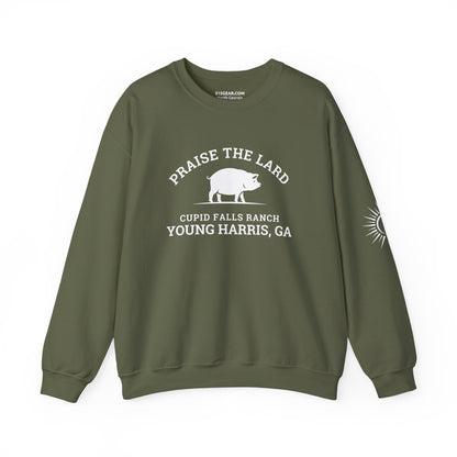 Sweatshirt, Praise the Lard Design, by 515Gear.com | Young Harris, GA | Cupid Falls