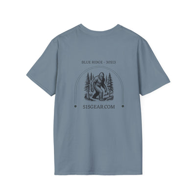 Adult T-shirt, Forest & Bigfoot graphic by 515Gear.com | Blue Ridge, GA | 30513