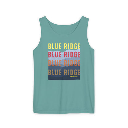 unisex tank-top, mountains graphic, by 515 Gear | Blue Ridge, GA | cotton tank perfect for casual hikes and workouts