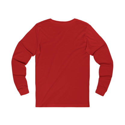 Red long-sleeve shirt on a white background
