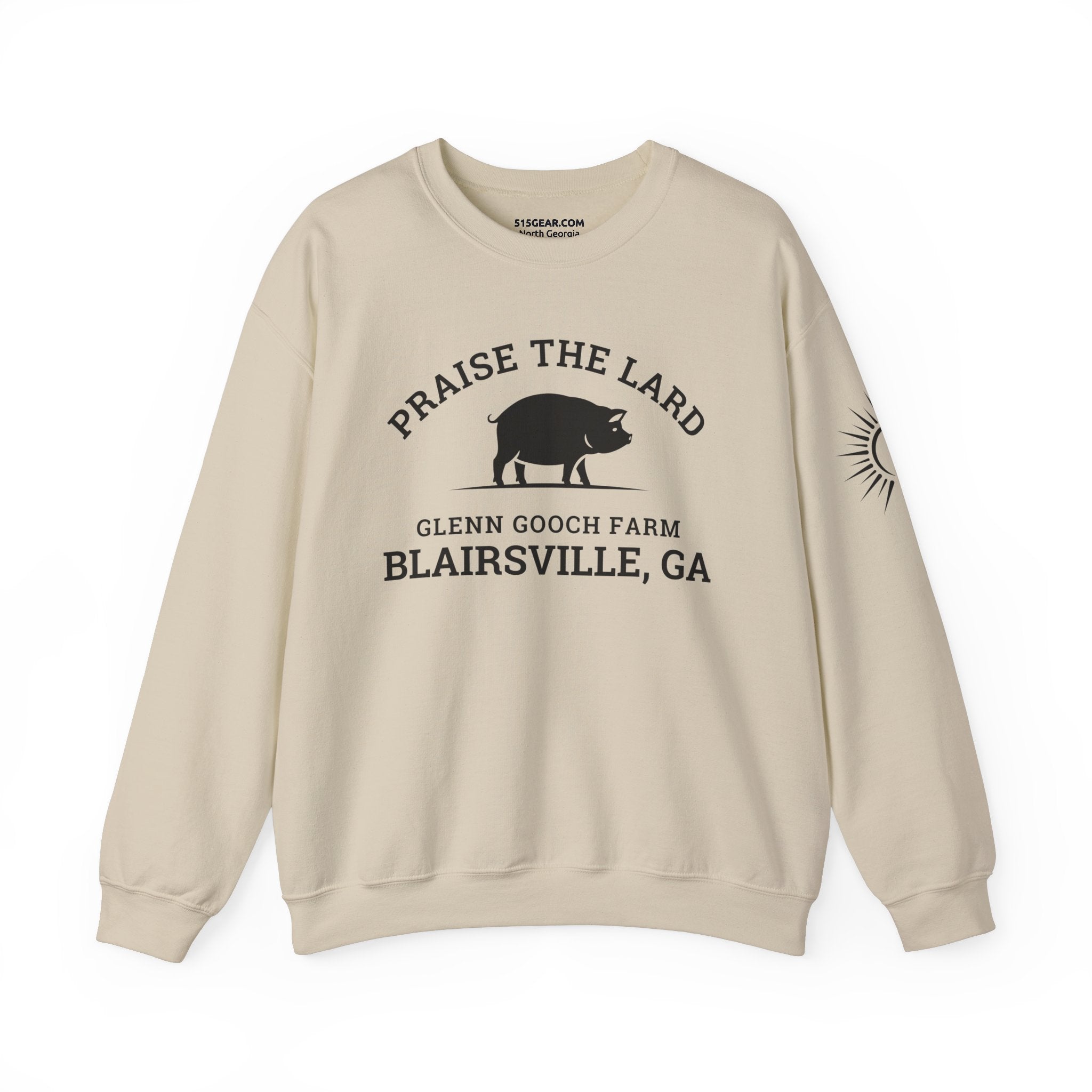 Blairsville, Praise the Lard, Glenn Gooch Farm - Heavy Blend™ Crewneck Sweatshirt