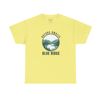 Unisex Adult T-shirt, Nature Awaits, by 515Gear.com | Blue Ridge, GA | North GA Beckons!