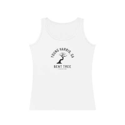 Women’s tank-top, bent tree graphic, by 515 Gear | Young Harris, GA | cotton tank perfect for outdoors or workouts