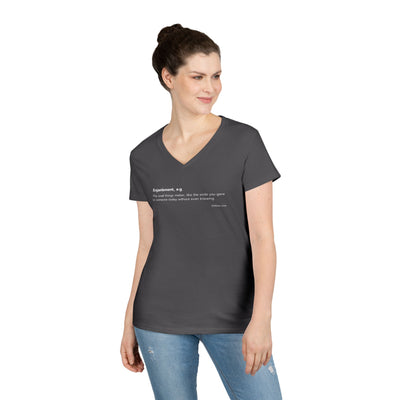 Word Play: Enjambment - Women’s V-Neck Tee