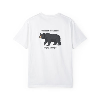 unisex adult T-shirt, Respect the locals, by 515Gear.com | Ellijay, GA | celebrate our local black bears