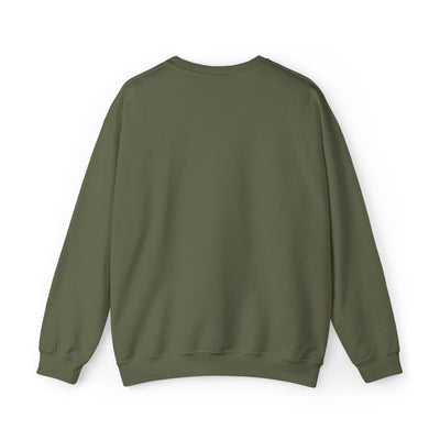Green sweatshirt on a white background