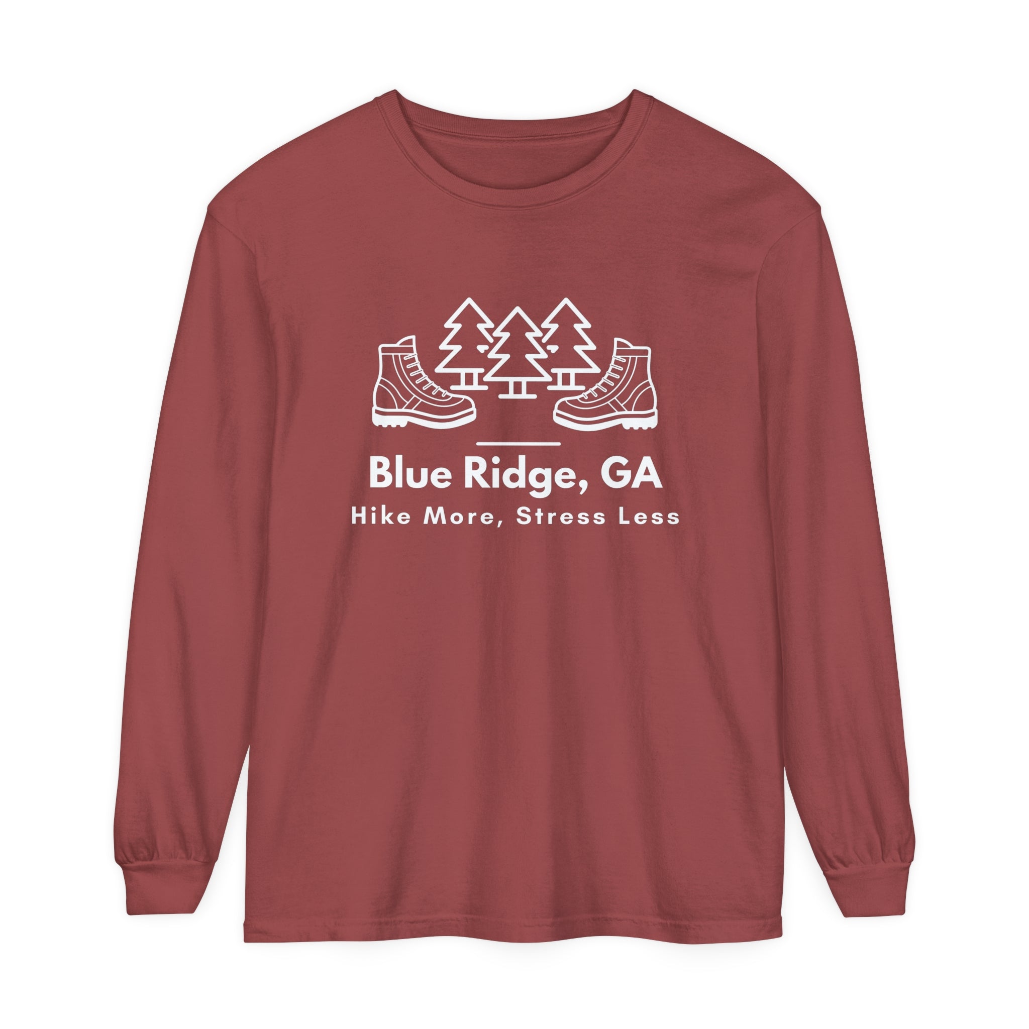 Blue Ridge - Hike More Stress Less - Long Sleeve T-Shirt