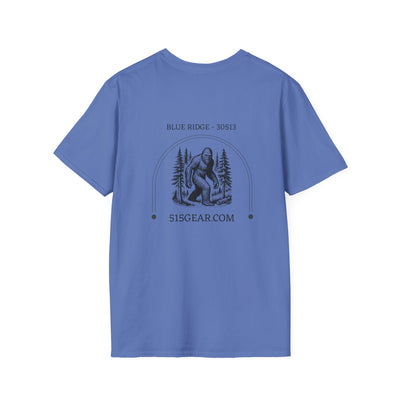 Adult T-shirt, Forest & Bigfoot graphic by 515Gear.com | Blue Ridge, GA | 30513