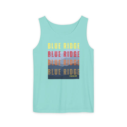 unisex tank-top, mountains graphic, by 515 Gear | Blue Ridge, GA | cotton tank perfect for casual hikes and workouts
