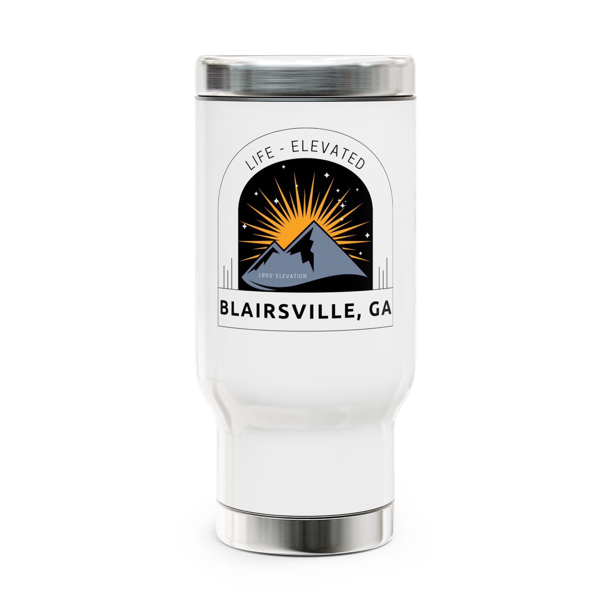 Blairsville - Stainless Steel Travel Mug with Handle, 14oz