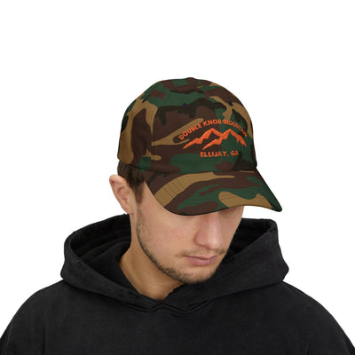 Camo Baseball cap, Double Knob Mountain design by 515Gear.com | Ellijay, GA | Love North Georgia!