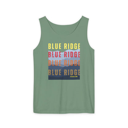 unisex tank-top, mountains graphic, by 515 Gear | Blue Ridge, GA | cotton tank perfect for casual hikes and workouts