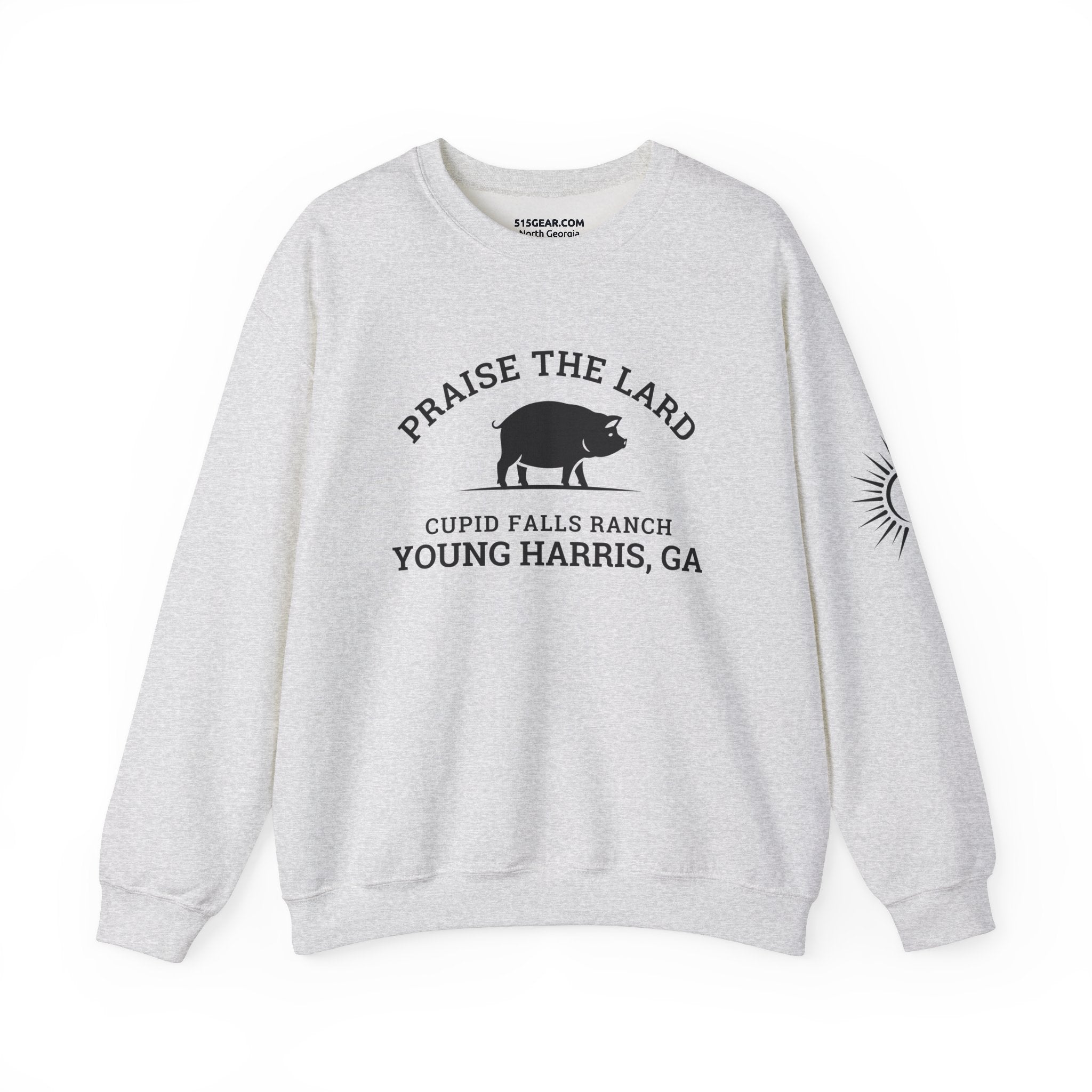 Sweatshirt, Praise the Lard Design, 515Gear.com | Young Harris, GA | Cupid Falls Ranch