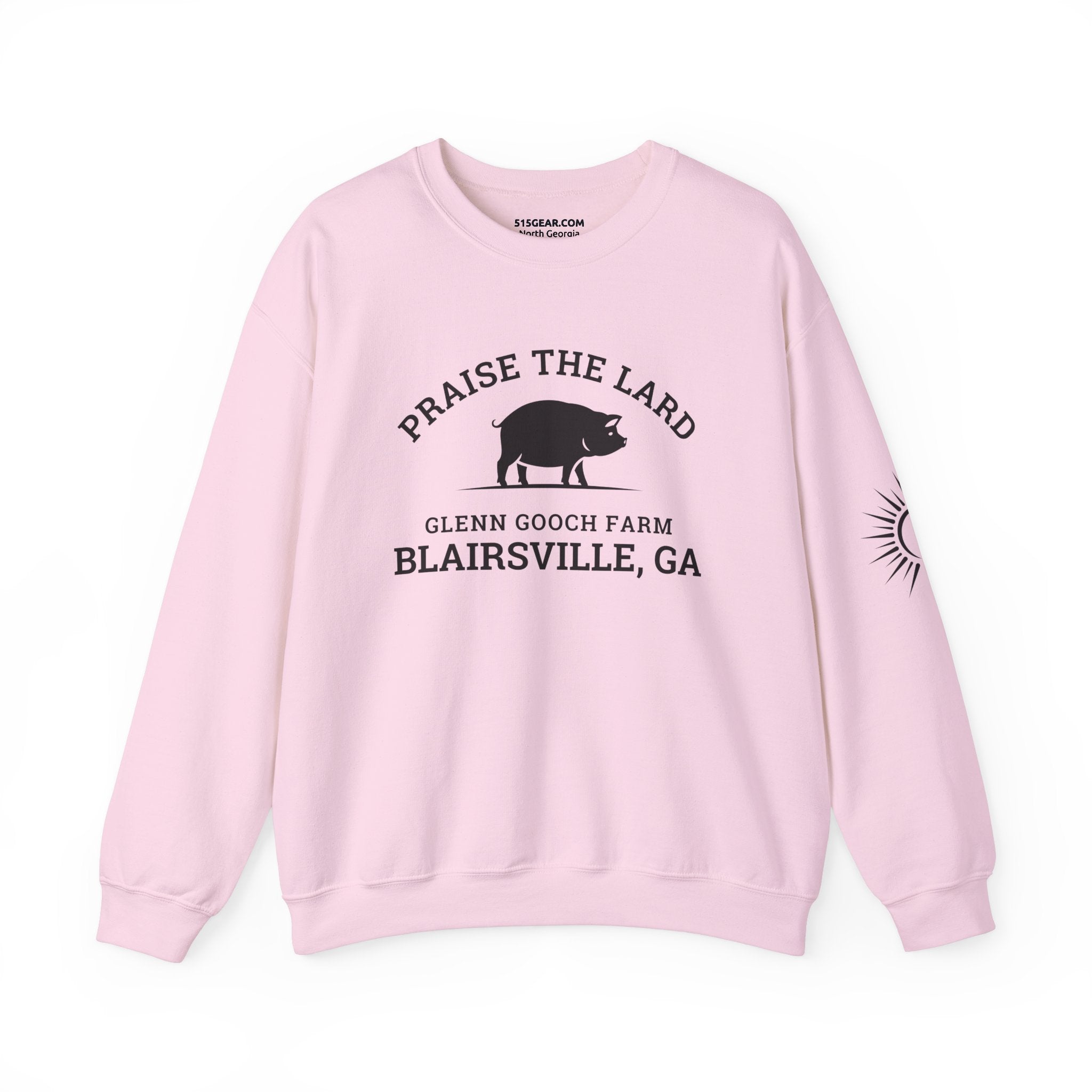 Sweatshirt, Praise the Lard Design, 515Gear.com | Blairsville, GA | Glenn Gooch Farm