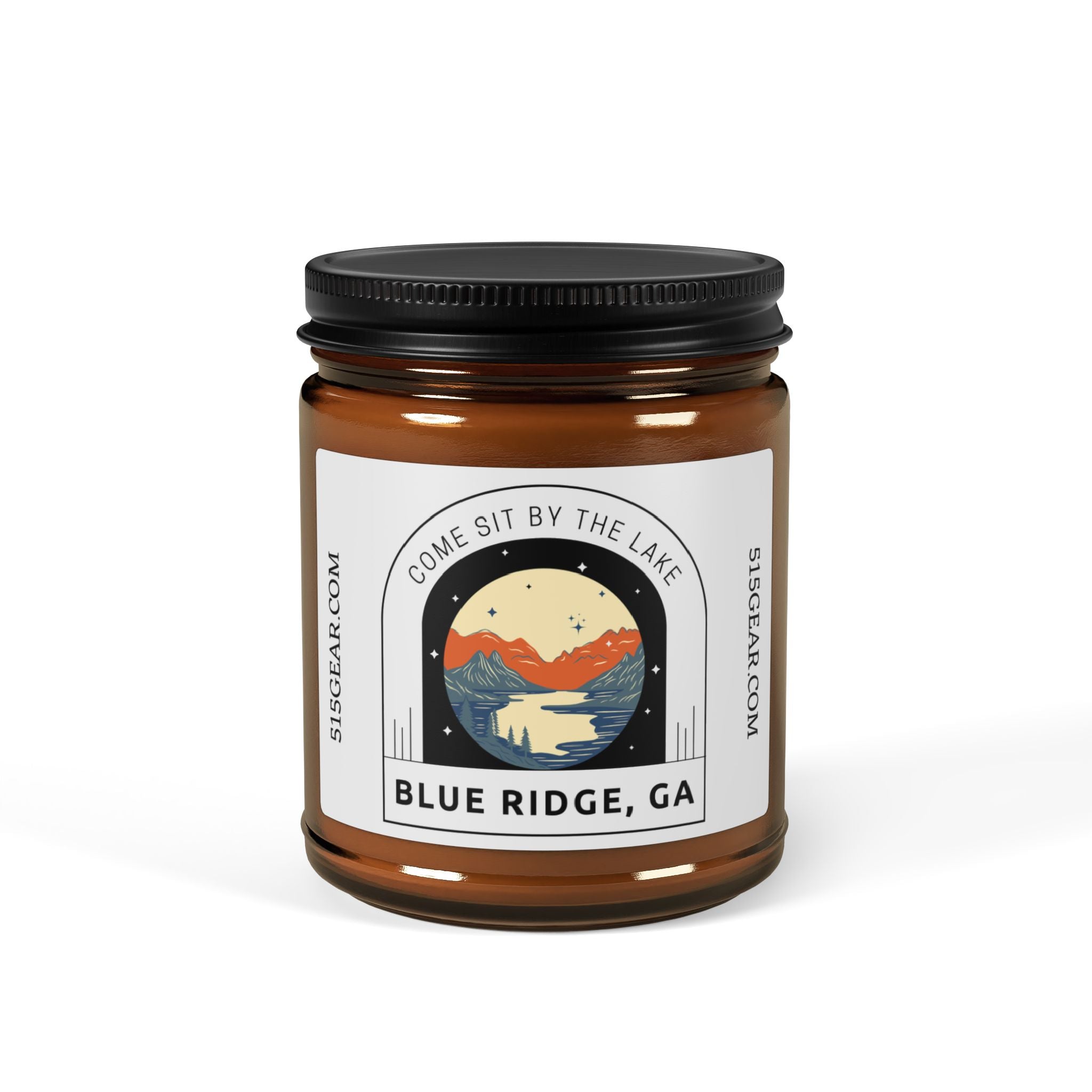 Blue Ridge Scented  Soy Candle (9 oz Amber Jar)