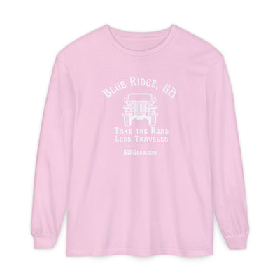 Unisex Adult Long Sleeve T-shirt, Jeep Design by 515Gear.com | Blue Ridge, GA | Take the Road Less Traveled!