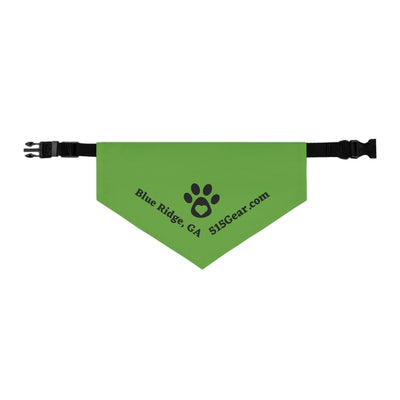 Dog Bandana, by 515 Gear.com | Blue Ridge, GA |  Green Bling for your favorite pup!