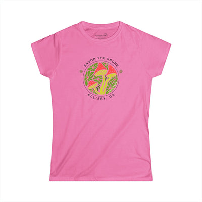 Women’s Softstyle "Savor the Spore" Ellijay Mushroom Tee